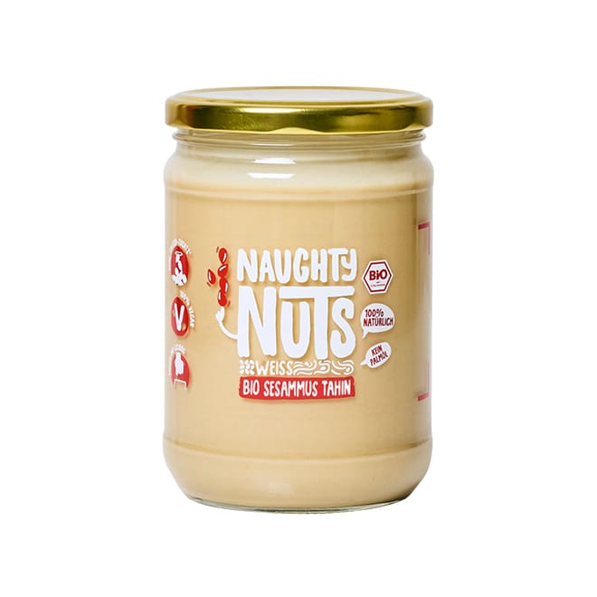 Bio Sesammus Tahin weiß 500g Glas von Naughty Nuts