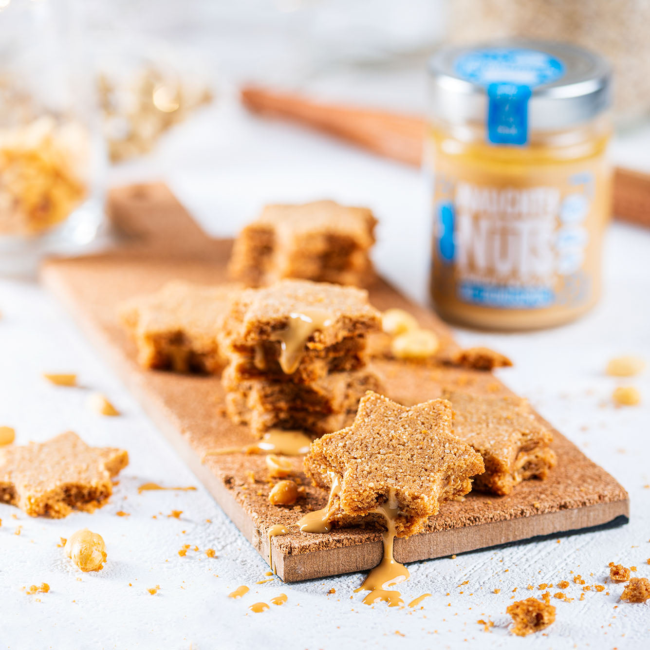 Gefüllte Doppelkeks Erdnussplätzchen