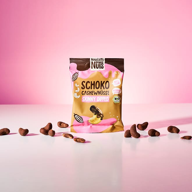 Bio Schoko Cashews in der 10er Box
