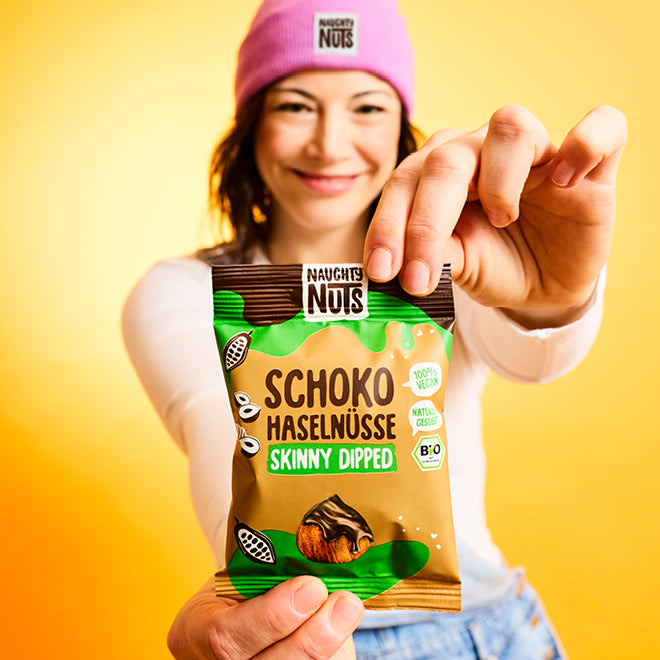 Bio Schoko-Haselnüsse (skinny dipped) - 10er Box