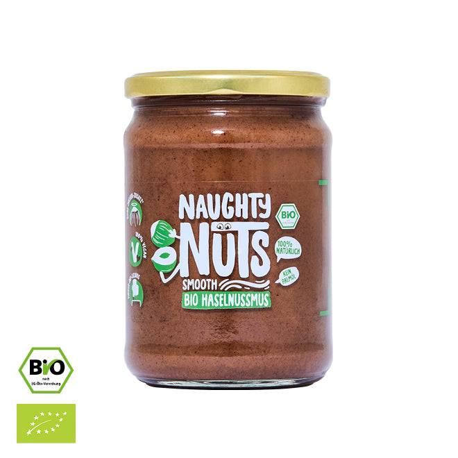 Bio Haselnussmus Smooth (500g Glas)