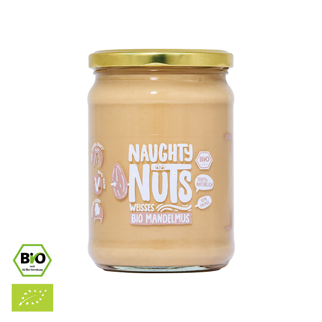 Bio Weißes Mandelmus (500g Glas)