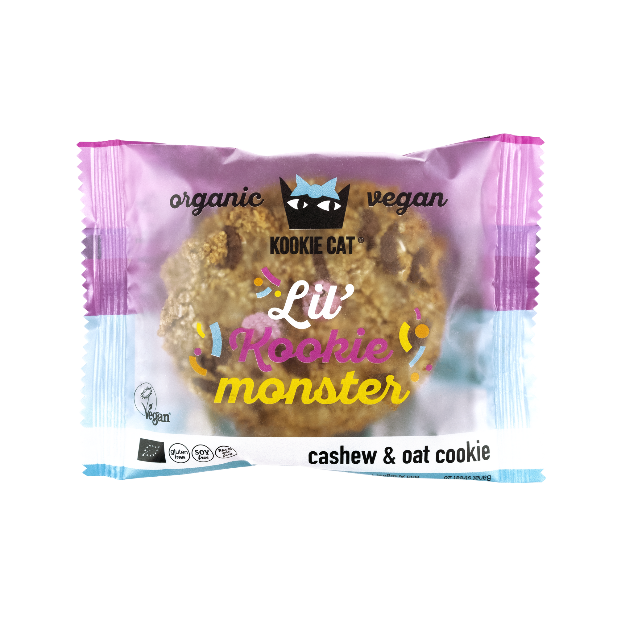 Bio Cookie Lil Monster mit Schokolinsen