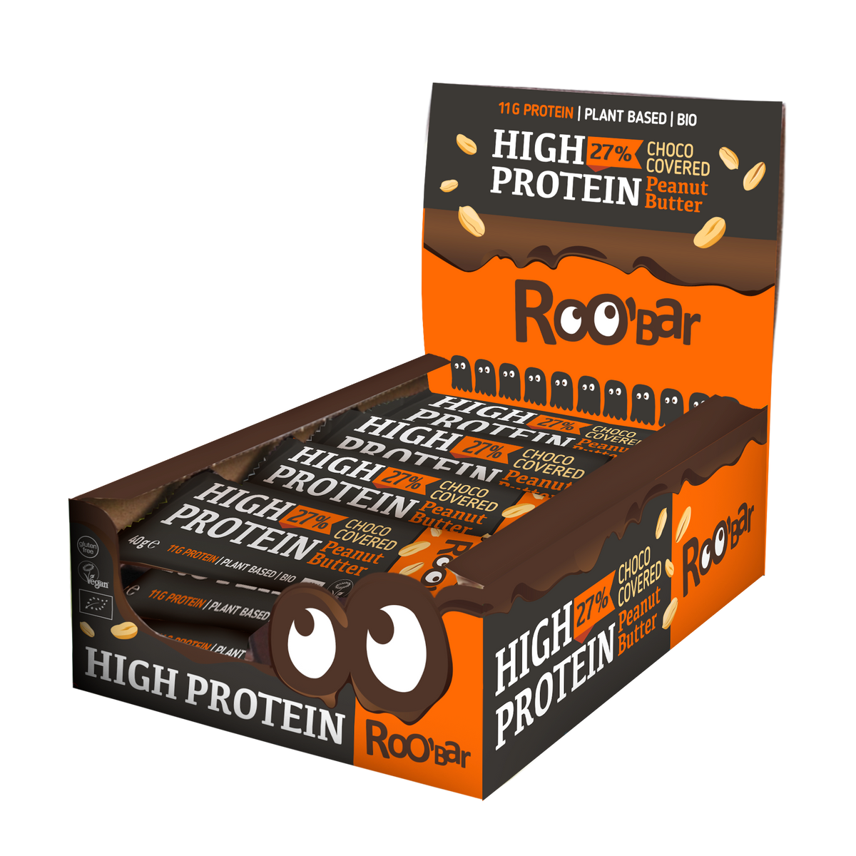 High-Protein Schokoriegel mit Erdnussbutter