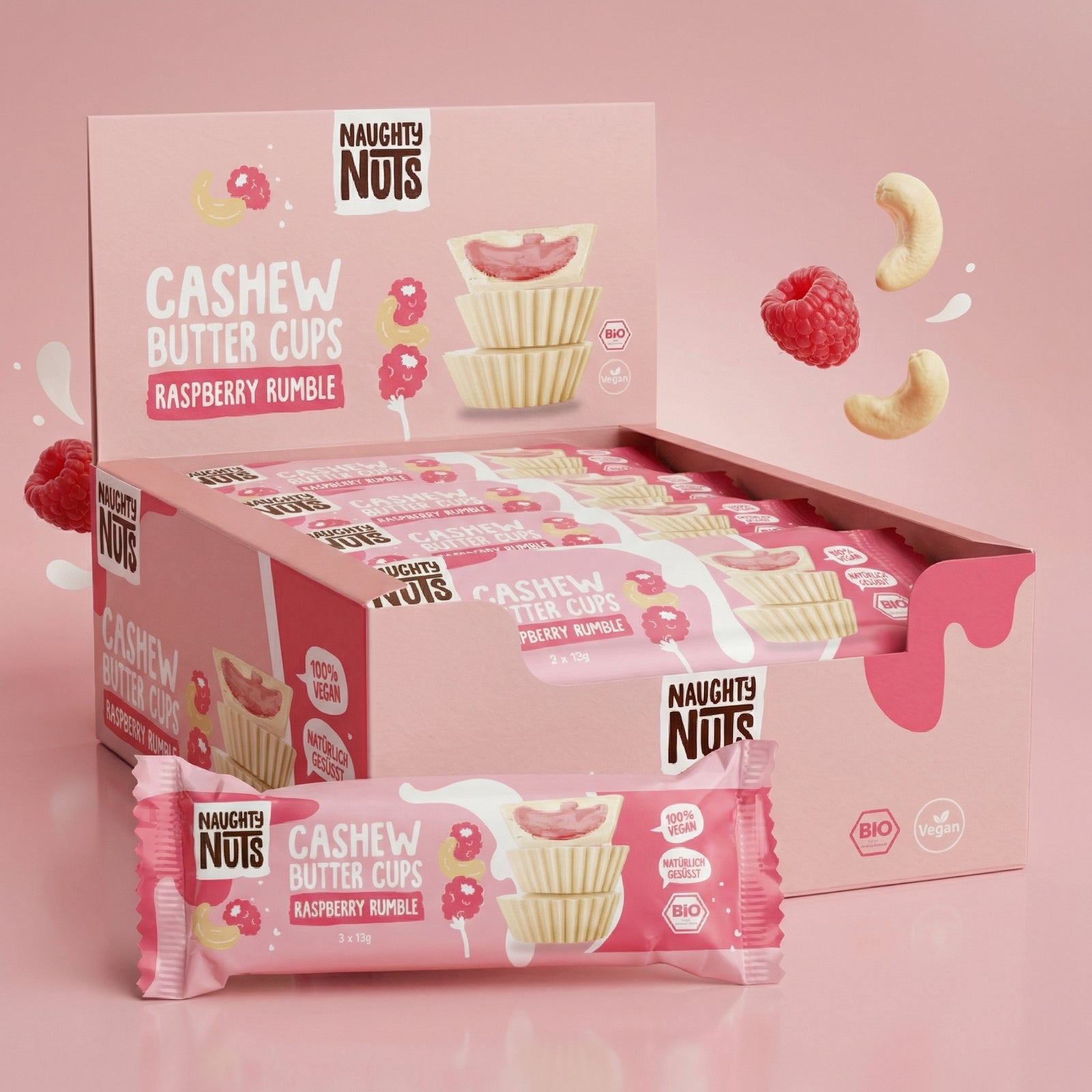 Bio Cashew Butter Cups Raspberry Rumble